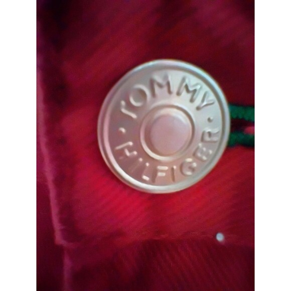 Vintage 90s Tommy Hilfiger Red Denim High Waist Shorts Size 12‎ EUC - Picture 4 of 6